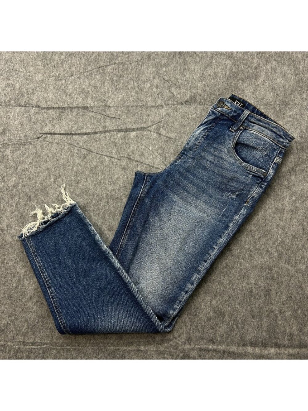Kut From The Kloth High Rise Rachael Fab Ab Mom Jeans Women's Size 2 Distressed